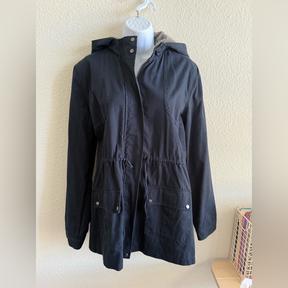 BLU PEPPER Navy Blue Utility Jacket